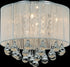 CWI Lighting Water Drop 6 Light Drum Shade Flush Mount With Chrome Model: 5006C14C-R (W)
