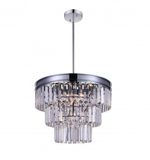 CWI Lighting Weiss 5 Light Down Chandelier With Chrome Finish Model: 9969P18-5-601