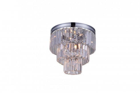 CWI Lighting Weiss 8 Light Flush Mount With Chrome Finish Model: 9969C12-8-601