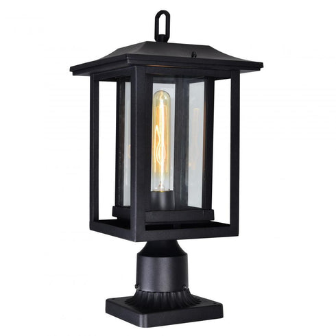 CWI Lighting Winfield 1 Light Black Outdoor Lantern Head Model: 0414PT10-1-101