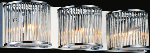 CWI Lighting Wingard 3 Light Vanity Light With Chrome Finish Model: 5528W25C-3