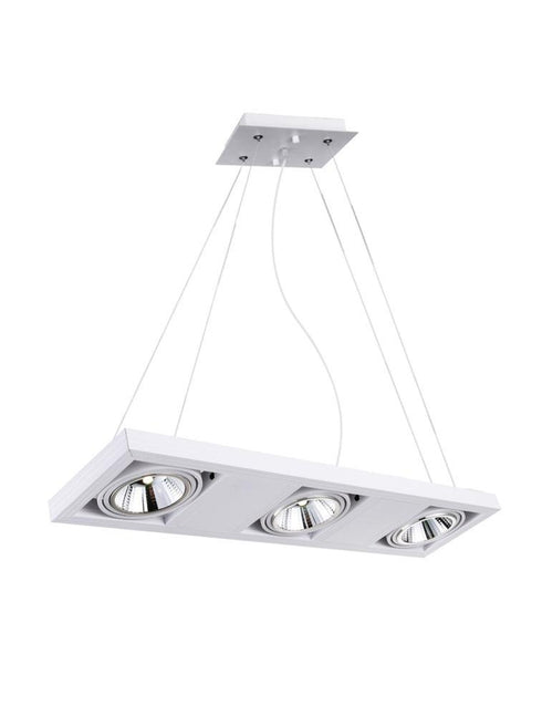 CWI Lighting Wrest LED Island Chandelier With White Finish Model: 7114P29-3-103