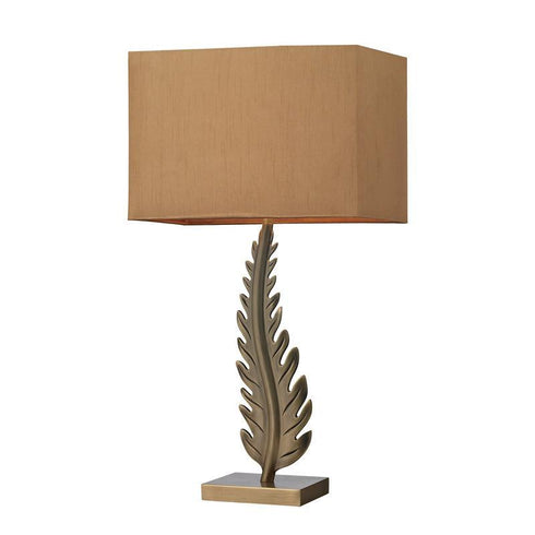 D2684 Dimond 27" Oak Cliff Brass Leaf Table Lamp