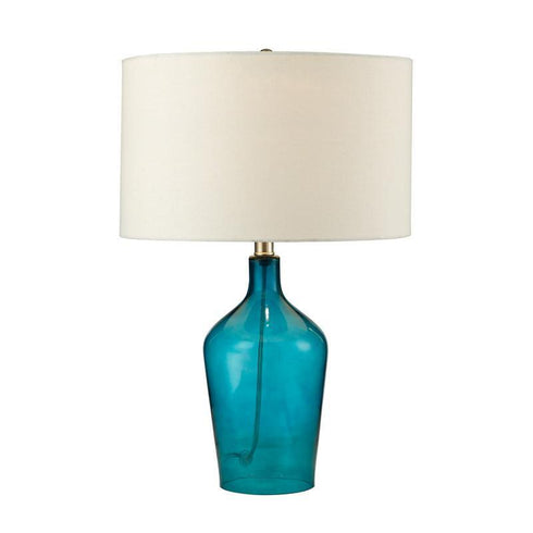 D2696 Dimond Hideaway Collection 23" Teal Glass Table Lamp