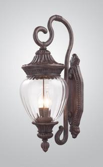 Devonshire Collection Weathered Bronze Outdoor Wall Light