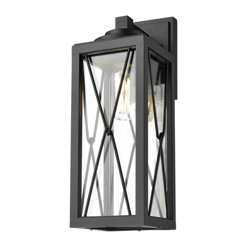 DVI Lighting County Fair Large Sconce Model: DVP43372BK+IW-CL