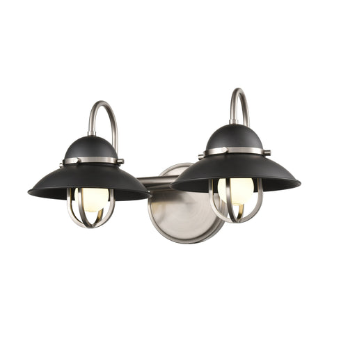 DVI Lighting 2 Light Vanity In Matte White And Venetian Model: DVP31022MW+VBR
