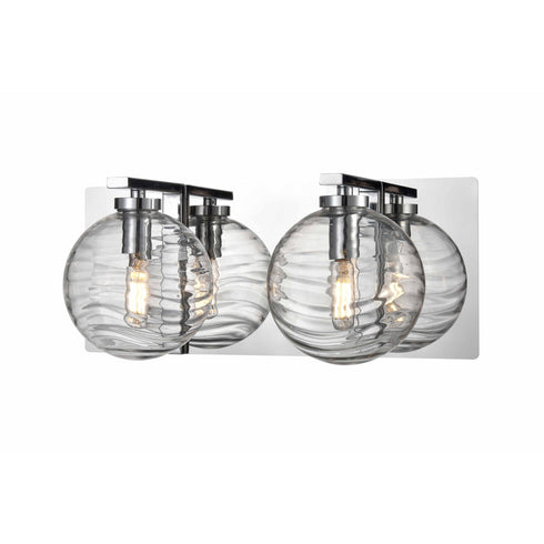 DVI Lighting Tropea 2 Light Vanity Model: DVP40422BR+GR-RPG