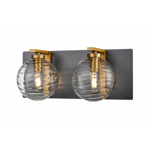 DVI Lighting Tropea 2 Light Vanity Model: DVP40422BR+GR-RPG