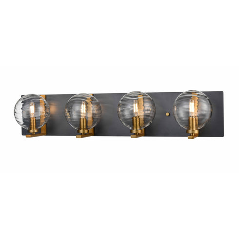DVI Lighting Tropea 4 Light Vanity Model: DVP40444BR+GR-RPG