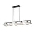 DVI Lighting Tropea 5 Light Linear Model: DVP40402BR+GR-RPG