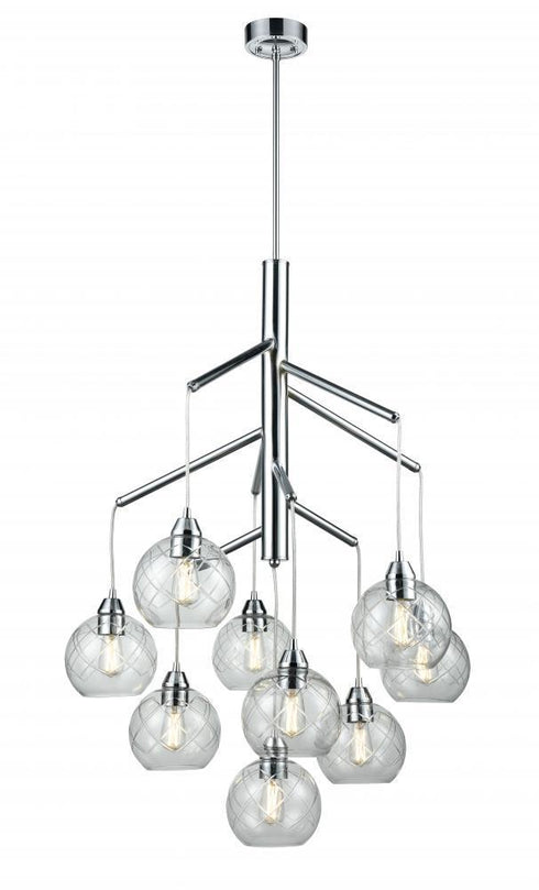 DVI Lighting Andromeda 9 Light Foyer Model: DVP34749CH-SM