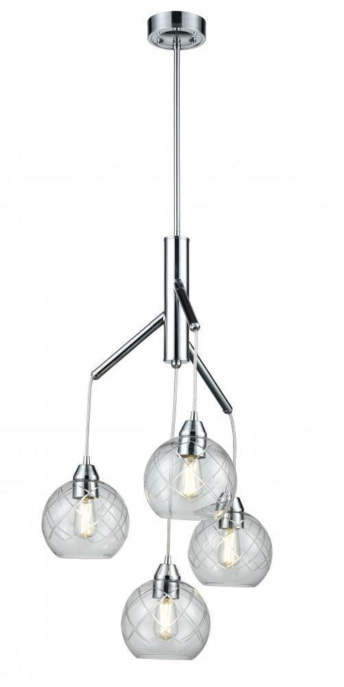 DVI Lighting Andromeda 32.75 Inch Chandelier Model: DVP34724CH-BCG
