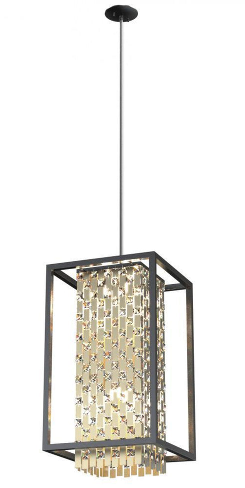 DVI Lighting Amethyst 28.5 Inch Foyer Model: DVP6317GR-CRY