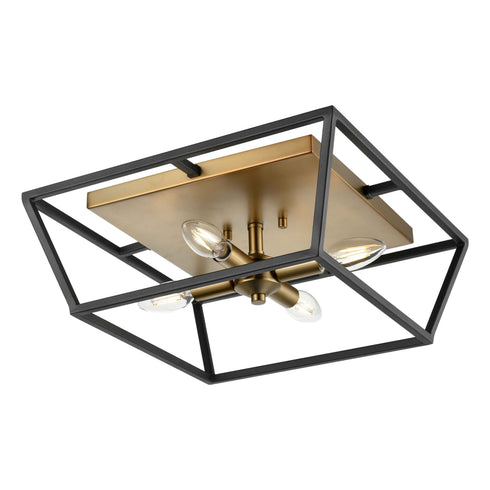 DVI Lighting Cabot Trail 4 Light Flush Mount Model: DVP43811GR
