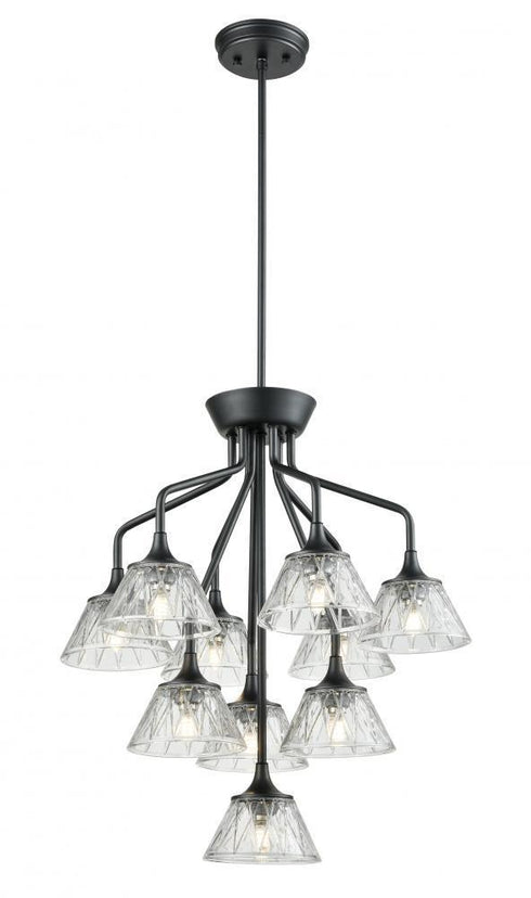 DVI Lighting Queenston 24.75 Inch Pendant Model: DVP38529GR-BCG