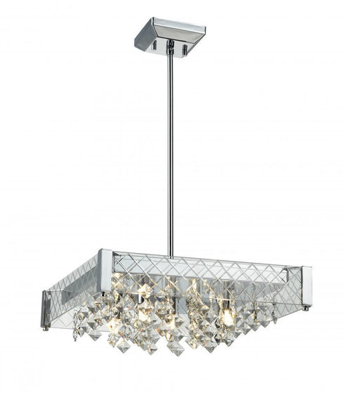 DVI Lighting Roxboro 7.5 Inch Pendant Model: DVP38420CH-CRY