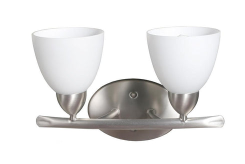 DVI Lighting Longbow 8 Inch Two Light Vanity Model: DVP2022BN-OP