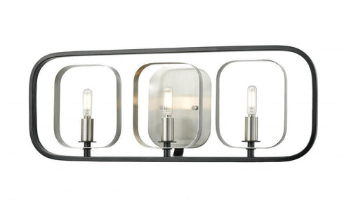 DVI Lighting Confederation 9 Inch Three Light Vanity Model: DVP33543SN+GR