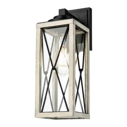 DVI Lighting County Fair Large Sconce Model: DVP43372BK+IW-CL