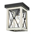 DVI Lighting County Fair Outdoor Flush Mount Model: DVP43374BK-CL