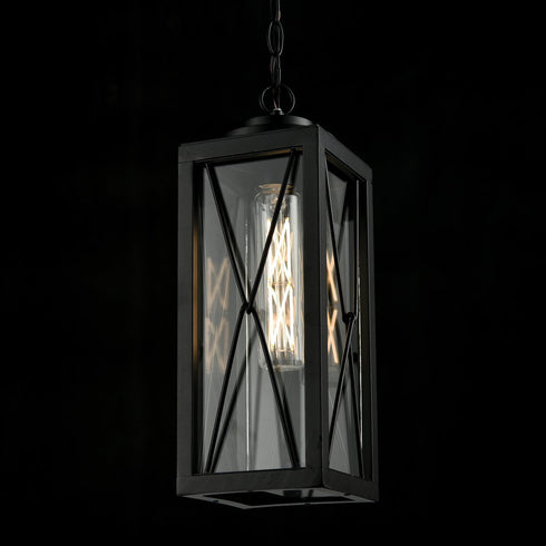 DVI Lighting County Fair Pendant Model: DVP43375BK+BIW-CL