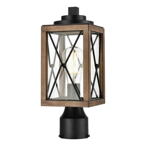 DVI Lighting County Fair Post Model: DVP43377BK+BIW-CL