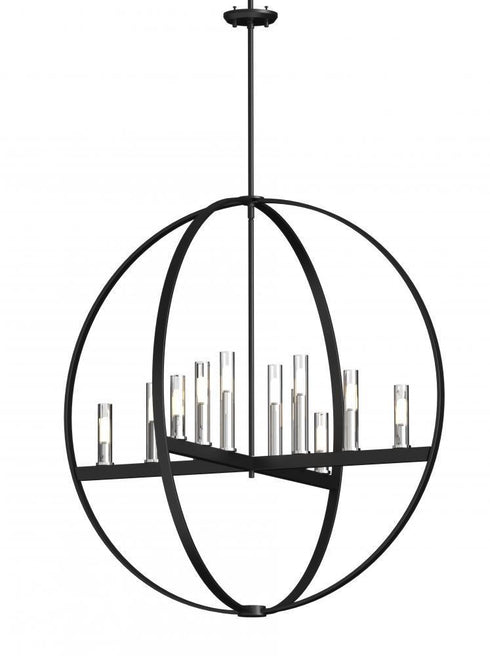 DVI Lighting Mont Royal 37 Inch Pendant Model: DVP28851CH/GR-CL