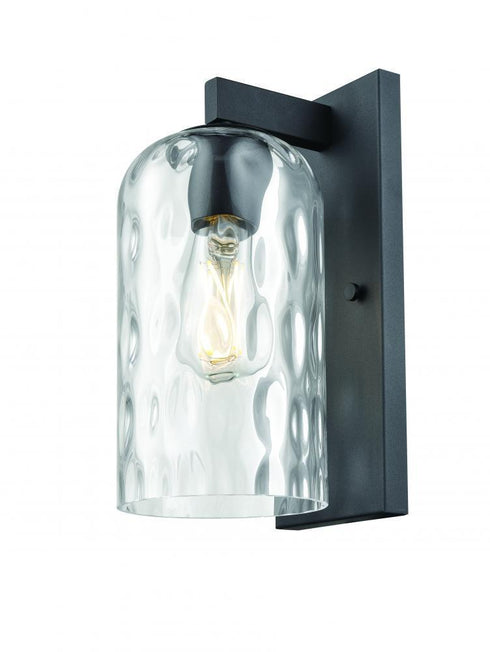 DVI Lighting Mccudden 12 Inch Outdoor Wall Sconce Model: DVP37082BK-CL