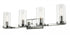 DVI Lighting Erin 4 Light Vanity Model: DVP9084BN-CL