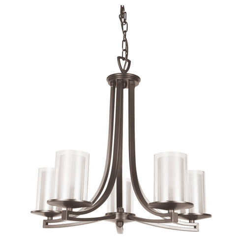 DVI Lighting Essex 5 Light Chandelier Model: DVP9025BN-OP
