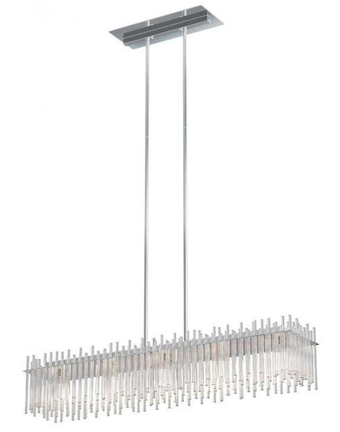 DVI Lighting Swizzle 9.75 Inch Linear Pendant Model: DVP23402CH-CRY