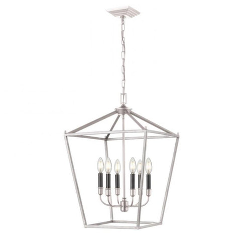 DVI Lighting Lundy's Lane 6 Light Foyer Model: DVP30148MF+GR