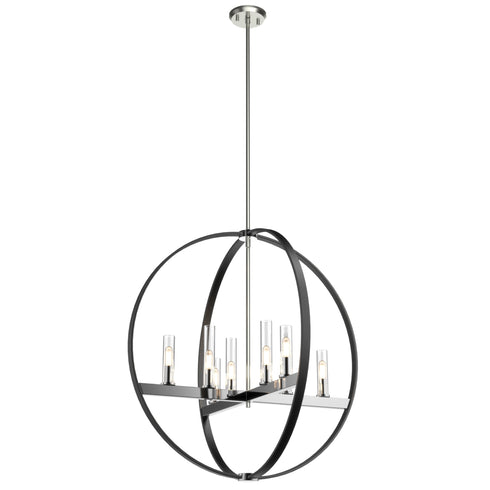 DVI Lighting Mont Royal 8 Light Pendant Model: DVP28850CH/SN-CL