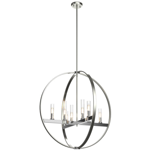 DVI Lighting Mont Royal 8 Light Pendant Model: DVP28850CH/SN-CL