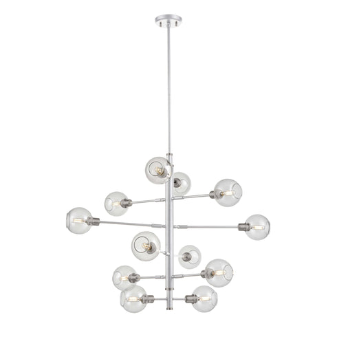 DVI Lighting Ocean Drive 12 Light Foyer Model: DVP20849SN+CH-CL