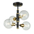 DVI Lighting Ocean Drive 4 Light Small Semi Flush Mount Model: DVP20811SN/CH-CL