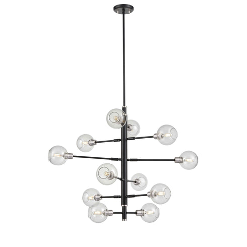 DVI Lighting Ocean Drive 12 Light Foyer Model: DVP20849SN+CH-CL