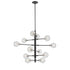 DVI Lighting Ocean Drive 12 Light Foyer Model: DVP20849SN+CH-CL