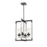 DVI Lighting Okanagan 21.25 Inch 4 Light Foyer Model: DVP38648GR+IW-CL