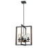 DVI Lighting Okanagan 21.25 Inch 4 Light Foyer Model: DVP38648GR+IW-CL
