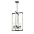 DVI Lighting Okanagan 29 Inch 4 Light Foyer Model: DVP38649GR+IW-CL