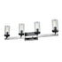 DVI Lighting Okanagan 4 Light Vanity Model: DVP38644GR+IW-CL