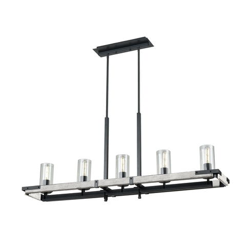 DVI Lighting Okanagan 5 Light Linear Model: DVP38602GR+IW-CL