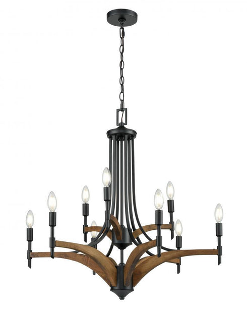DVI Lighting Voyageur 30.5 Inch Chandelier Model: DVP7929EB+RW