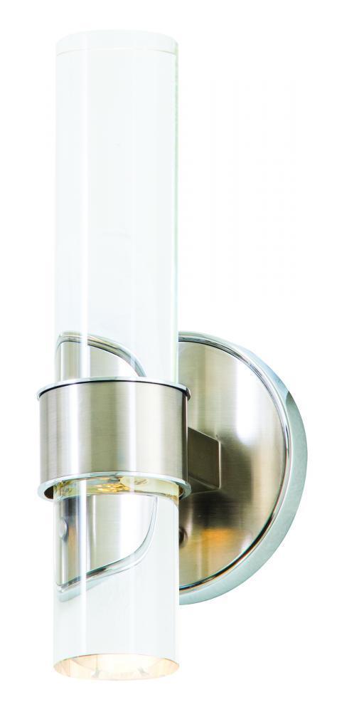 Dvi Lighting Osprey 11.75 Inch Wall Sconce Model: DVP16201BN/CH-CL
