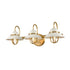 DVI Lighting Peggy's Cove 3 Light Vanity Model: DVP31043MW+VBR