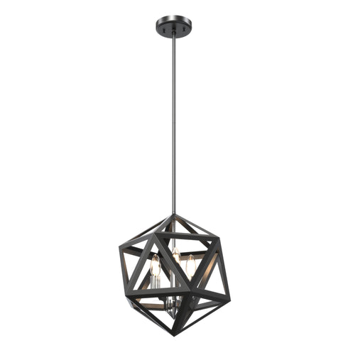 DVI Lighting Polygon 3 Light Pendant Model: DVP29520SN/GR