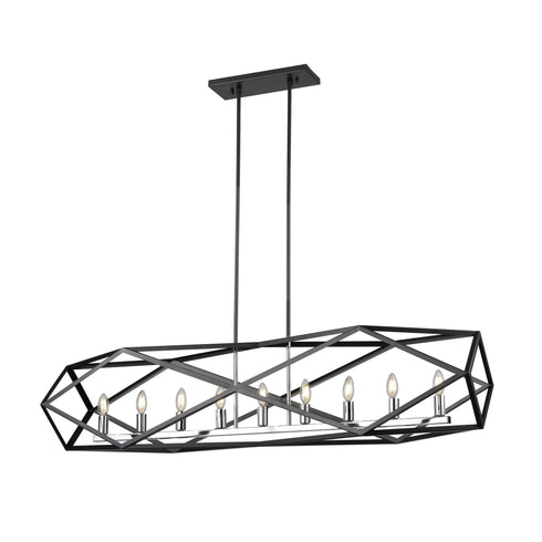 DVI Lighting Polygon 9 Light Linear Model: DVP29504SN+GR