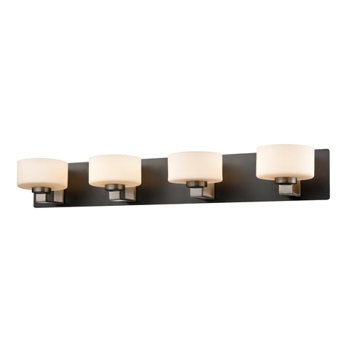 DVI Lighting Princeton 4 Light Vanity Model: DVP2144SN+GR-OP